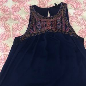 Navy Blue Forever 21 Tank Top Blouse